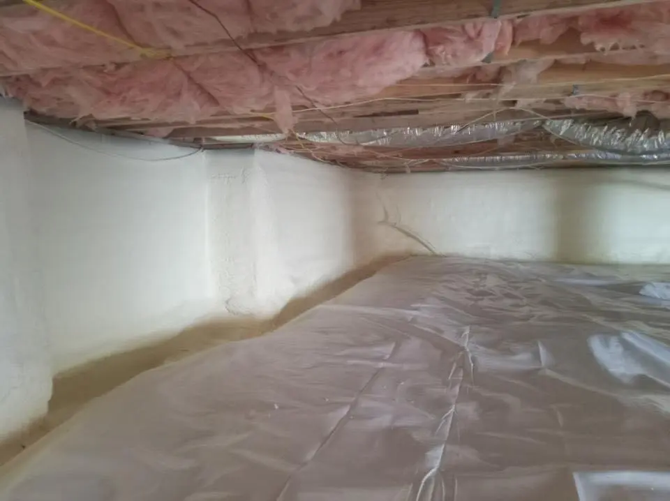 Crawl space encapsulation with closed-cell spray foam for Roof Leak Repair in Fort Lupton