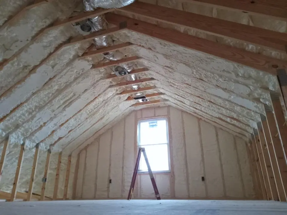 Spray foam roofing application for Crawl Space Insulation project in Fort Lupton